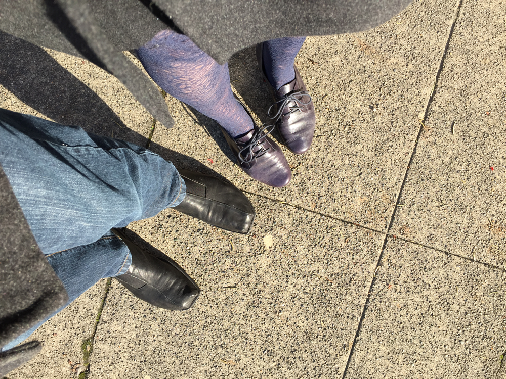 Tuesday, January 13. The shoes I wore to meet the architect.